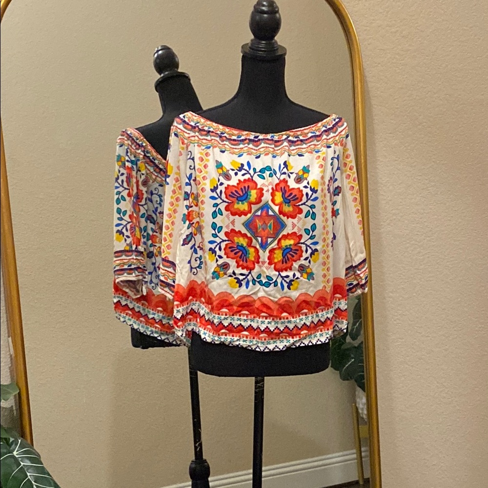 Flying Tomato Multicolor Embroidered Blouse